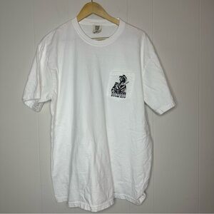 Dinosaur Hank Williams Jr. Bocephus Western Southern Retro Boho Hippie Shirt XL